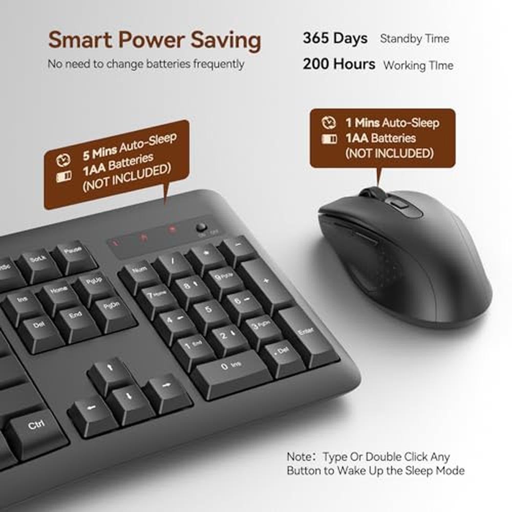 Wireless Keyboard Mouse: Redragon BS-7367 2.4G Full-Sized – Packaging