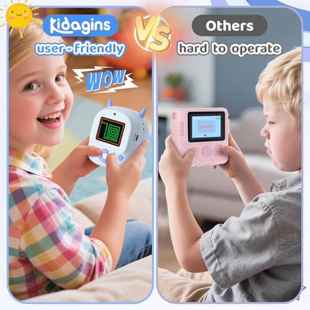 Camera Kids: KIDAGINS Instant Print Camera – Packaging