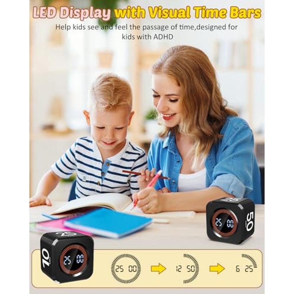 Visual Productivity Timer Cube – Packaging