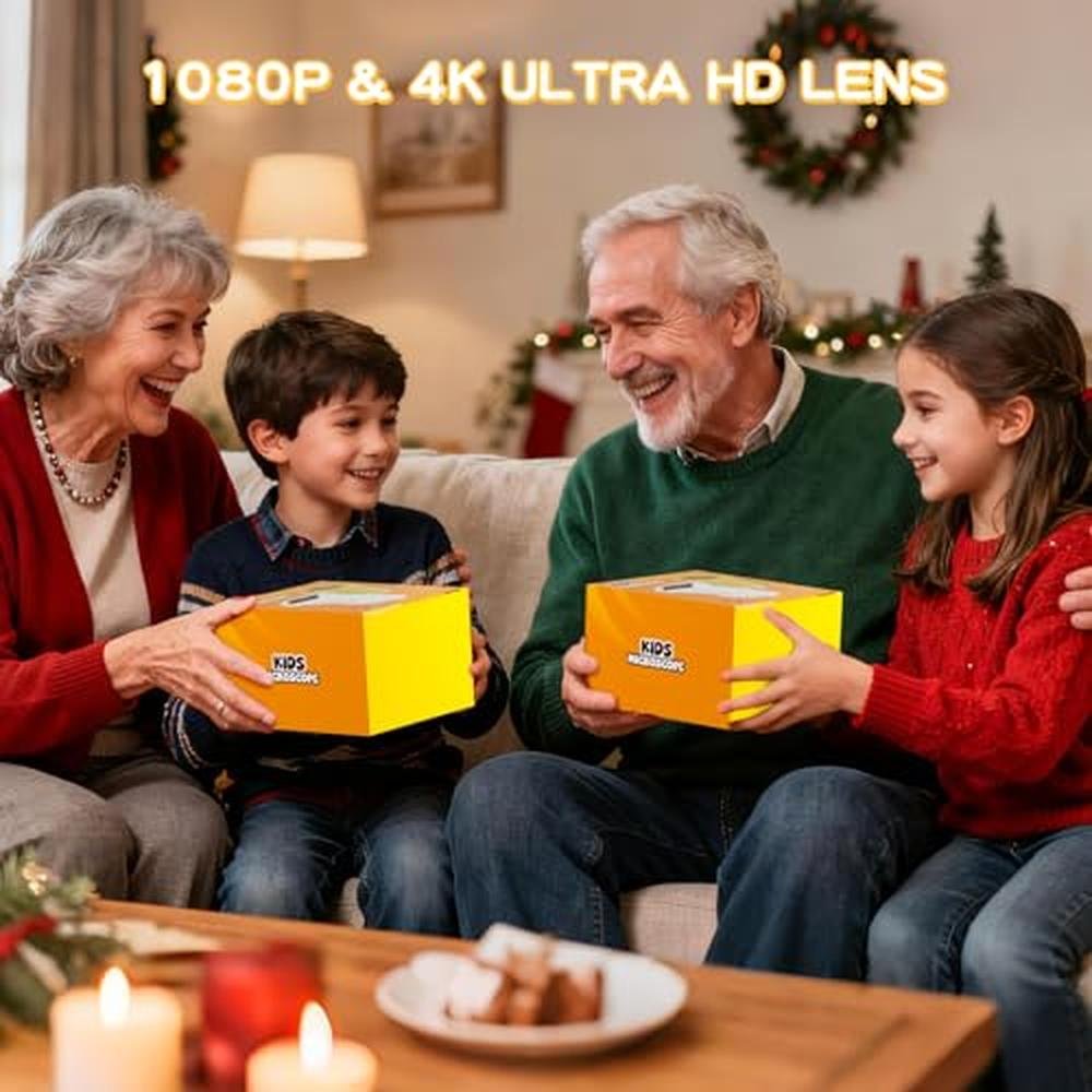 Microscope Toys for Kids: Digital Handheld Microscope with – Packaging