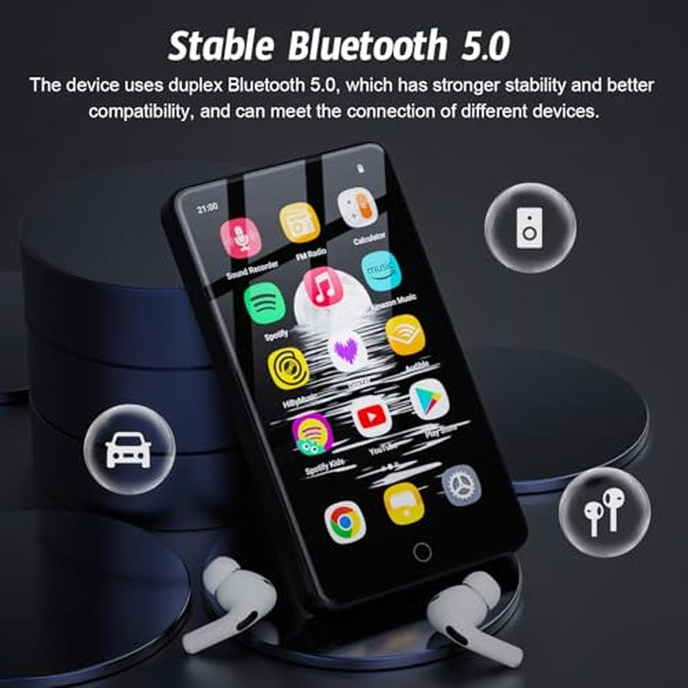 Android MP3 Player: 160GB Android 13 with Bluetooth and WiFi – Packaging