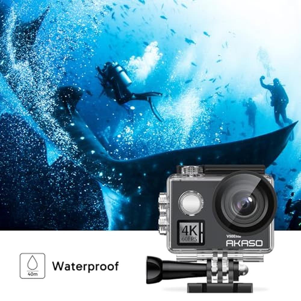 Camera Control: AKASO V50 Elite 4K60fps Touch Screen WiFi – Packaging