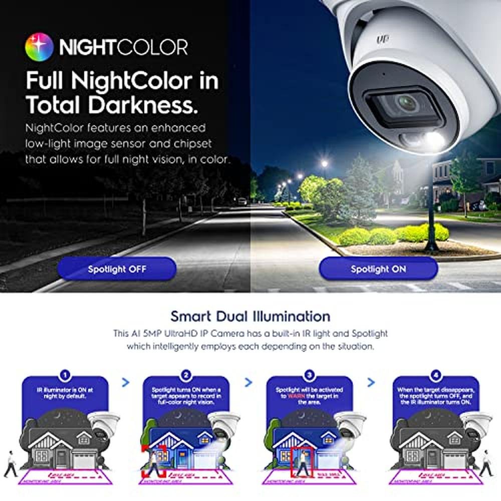 5MP Camera: Amcrest IP5M-T1277EW-AI Turret IP PoE Camera – Packaging