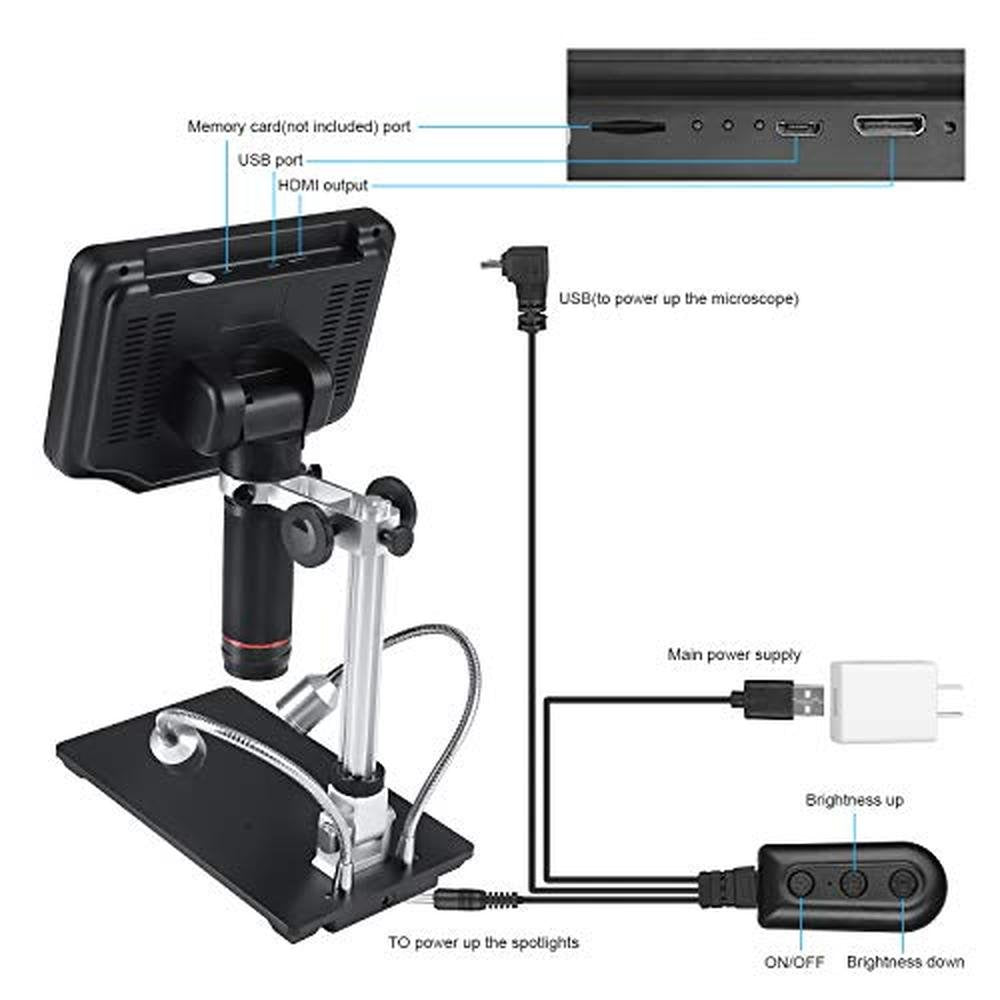 Andonstar AD407 3D HDMI Soldering Digital Microscope – Packaging