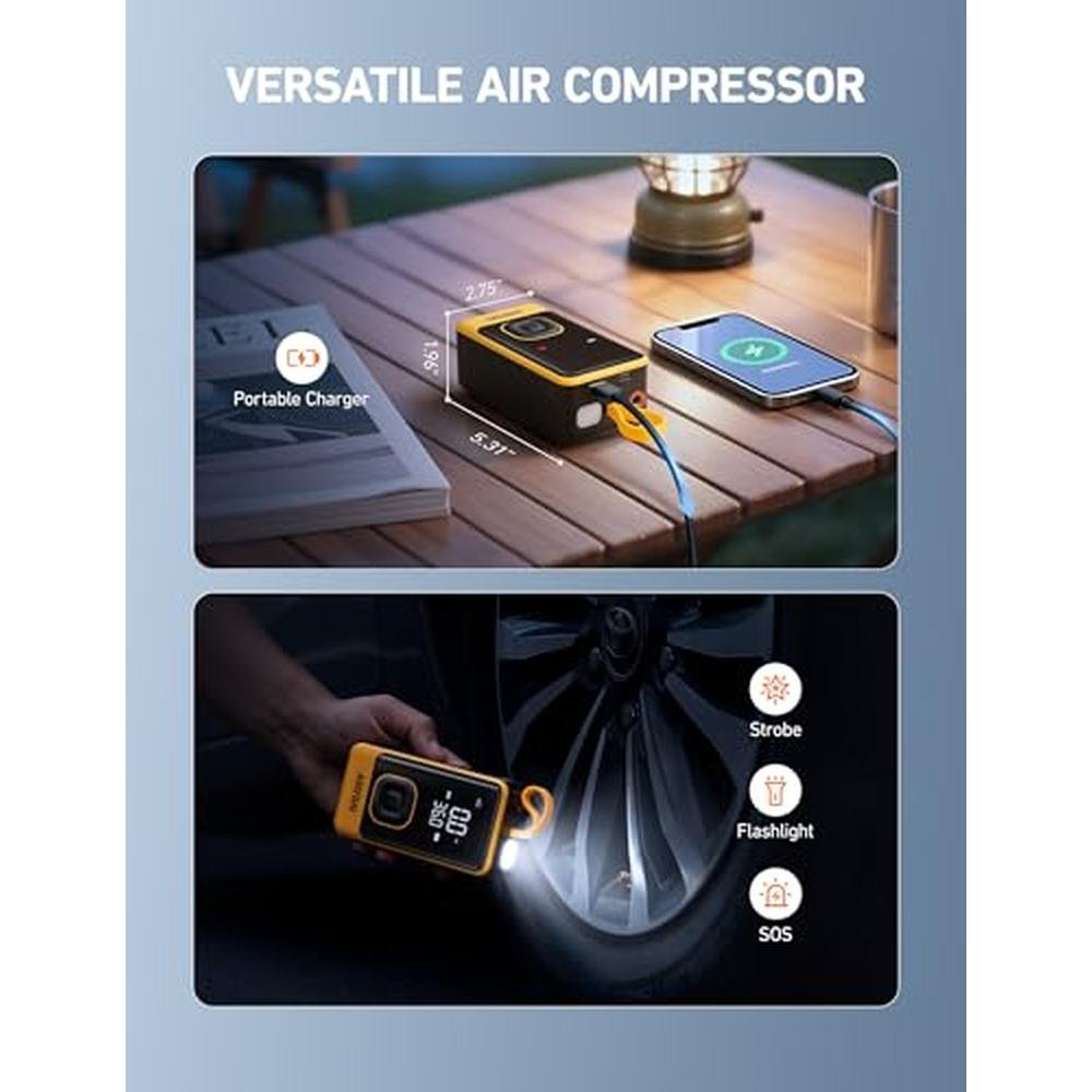 Air Bike Accessory: AstroAI L7 Portable Air Compressor – Packaging