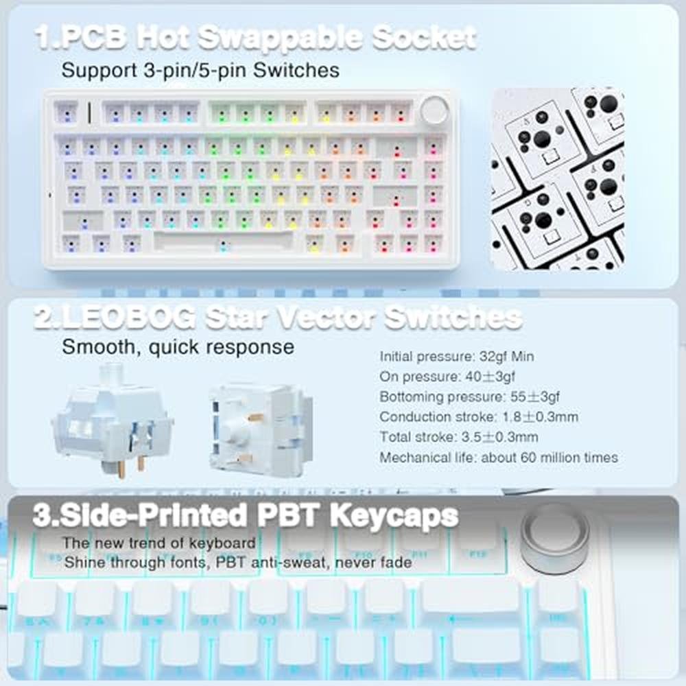 Mechanical Keyboard: AULA F75 Pro Wireless 75% Hot – Packaging