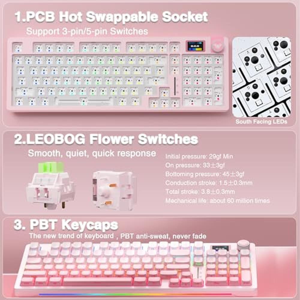 Keyboard AULA: AULA S98 Pro Wireless Mechanical Keyboard – Packaging