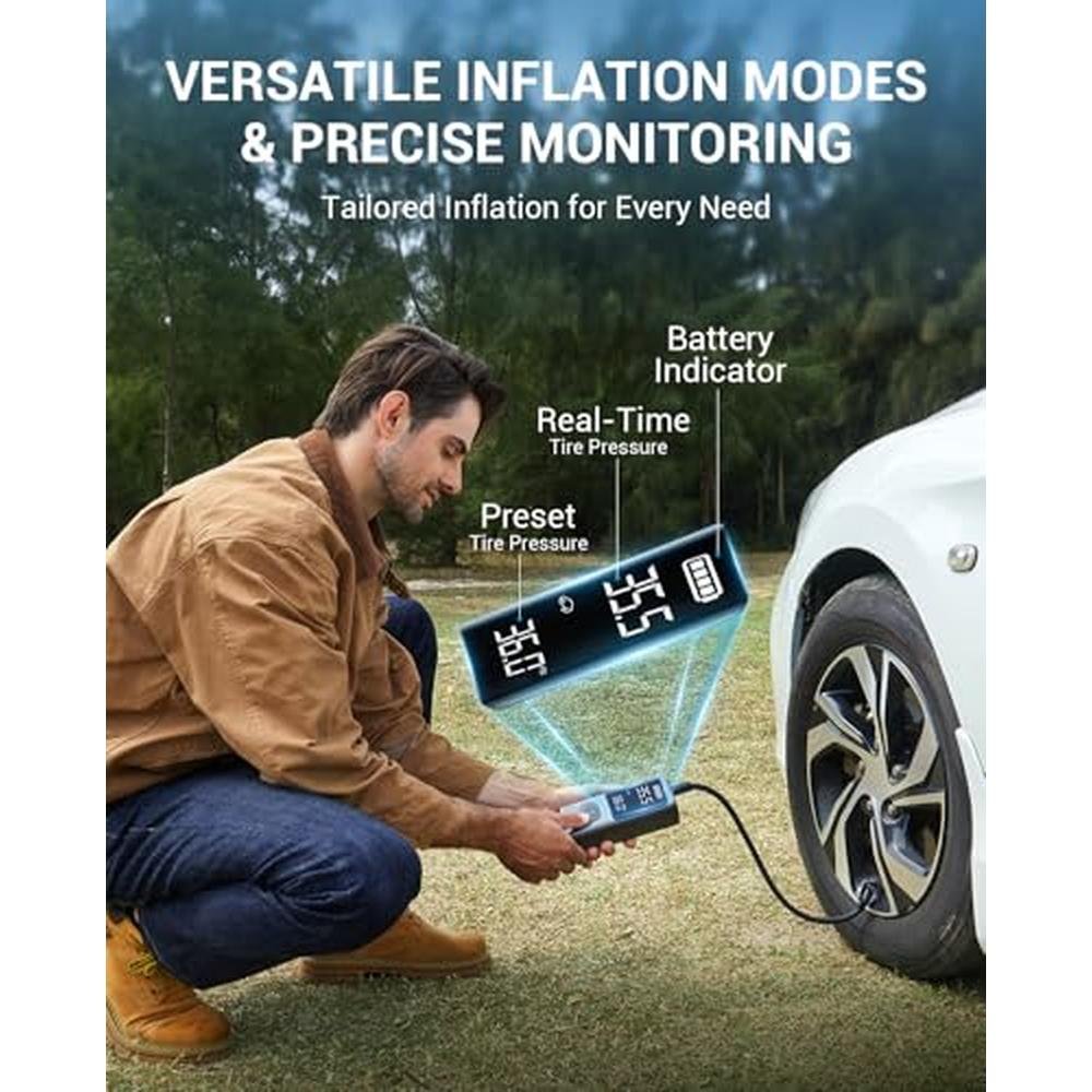 Tire Air: AVAPOW AP18 Portable Air Compressor 150 PSI – Packaging