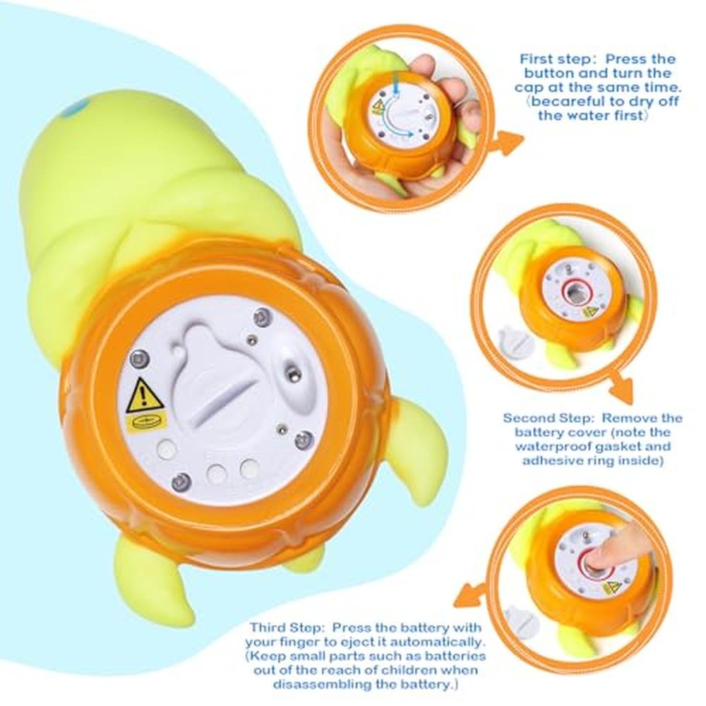 Baby Bath Thermometer: Backstroke Sea Turtle BPA-Free – Packaging