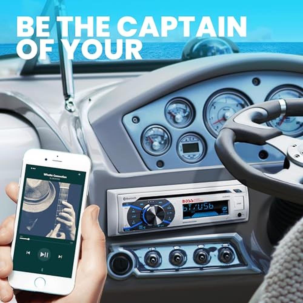 BOSS Audio Systems MCK508WB.64S Marine Boat Bluetooth – Packaging