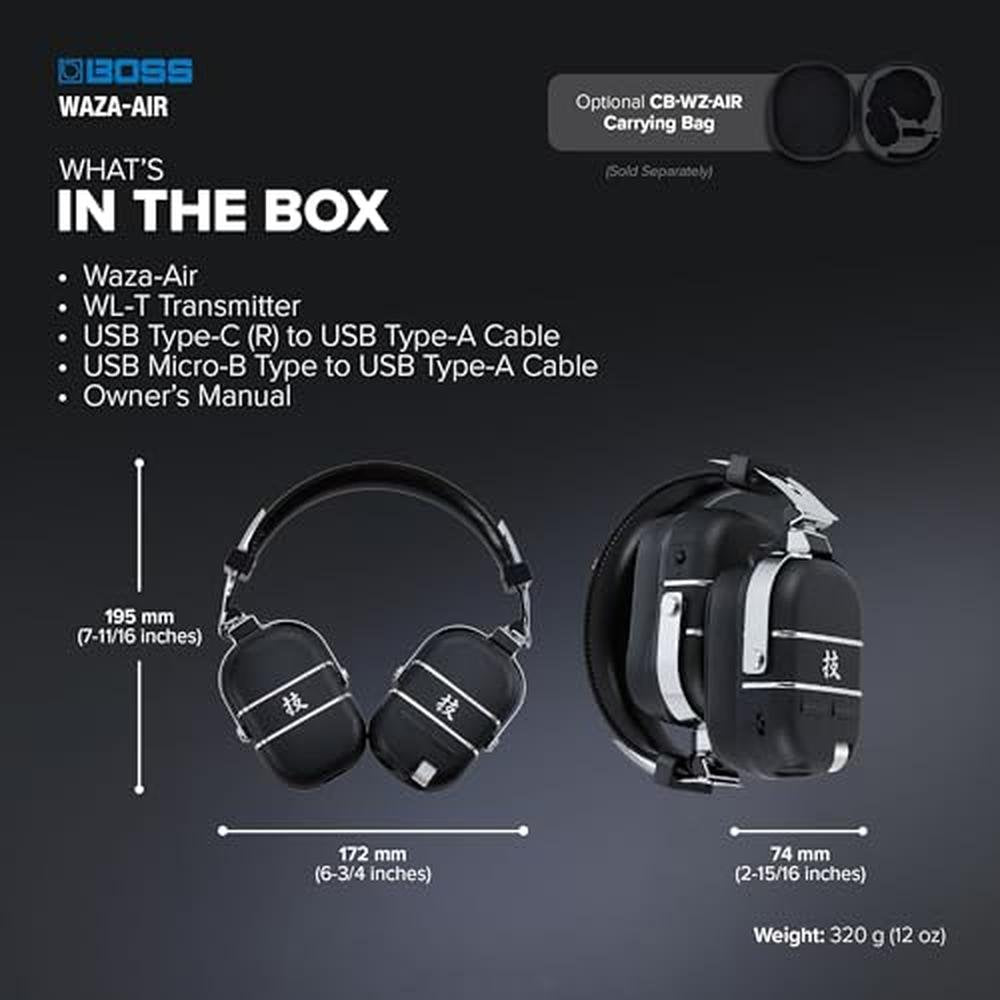 BOSS Waza-Air: Over-Ear Guitar Sound System – In Use