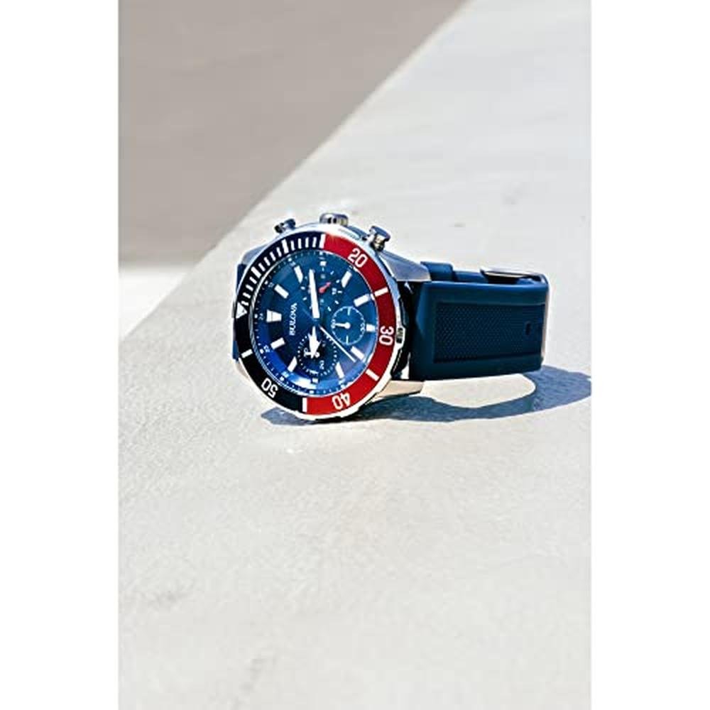 Bulova Men's S Sport 6 Hand Chronograph Quartz Watch – Packaging