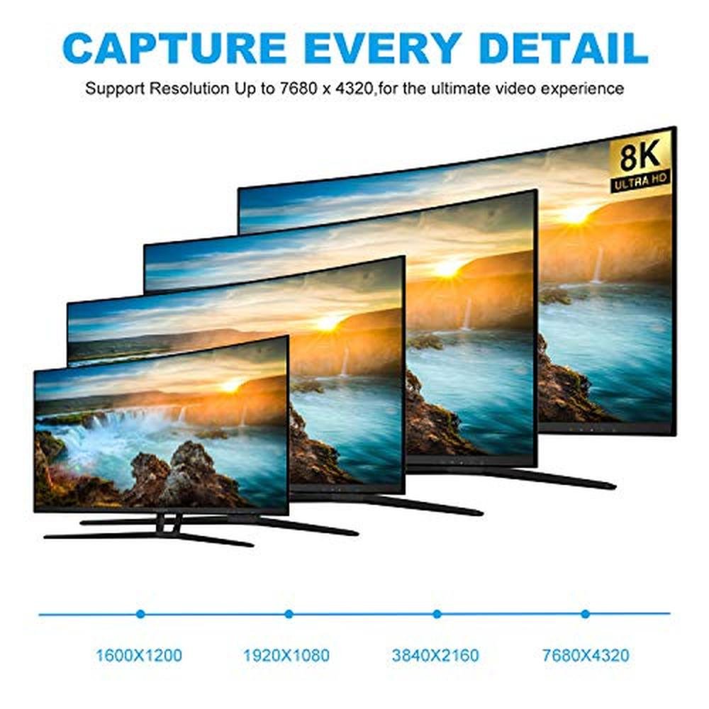 CableDeconn 6ft DisplayPort Ultra HD 8K 4K Copper Cord – Packaging