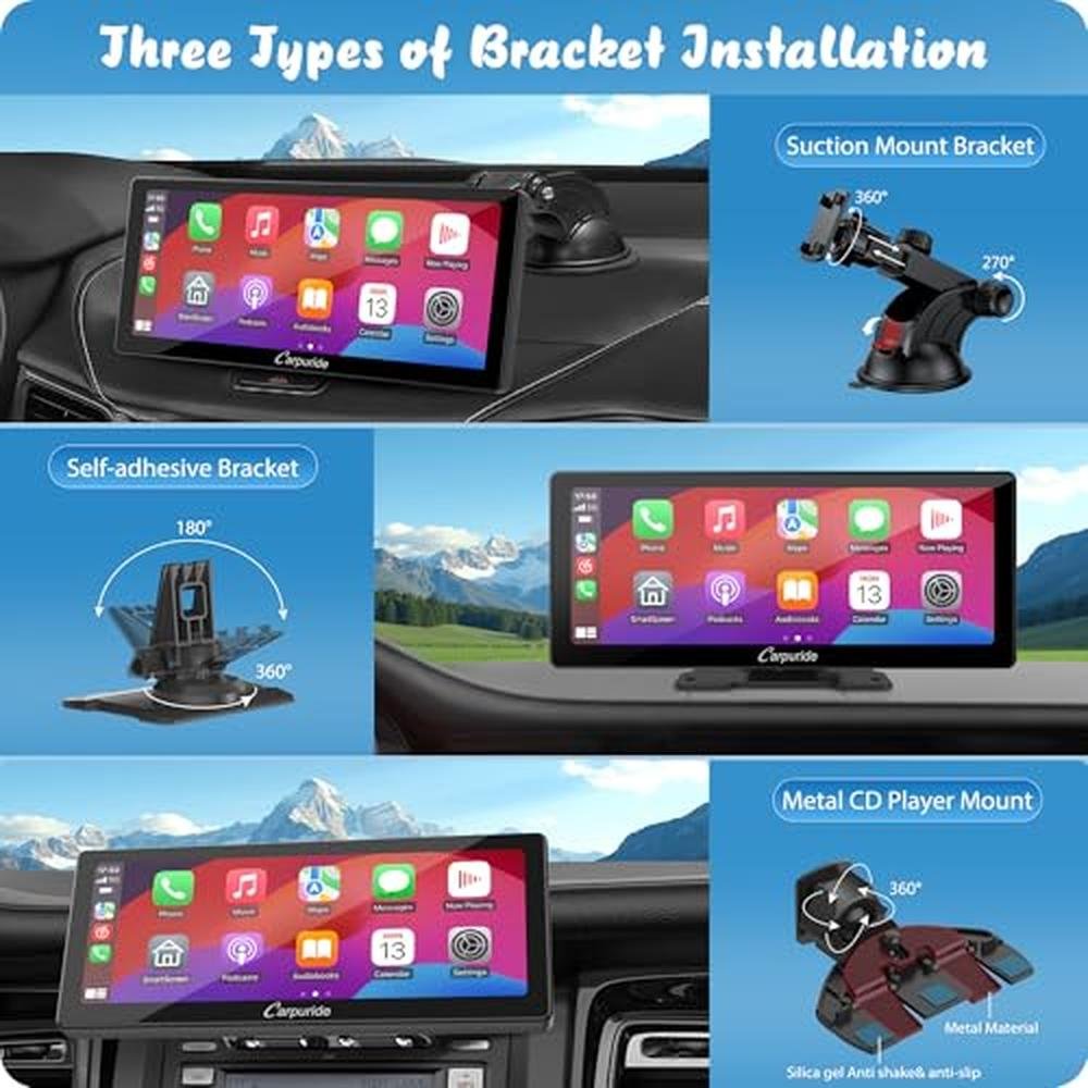 Carpuride W103 Pro: Premium Wireless Car Stereo with – Packaging