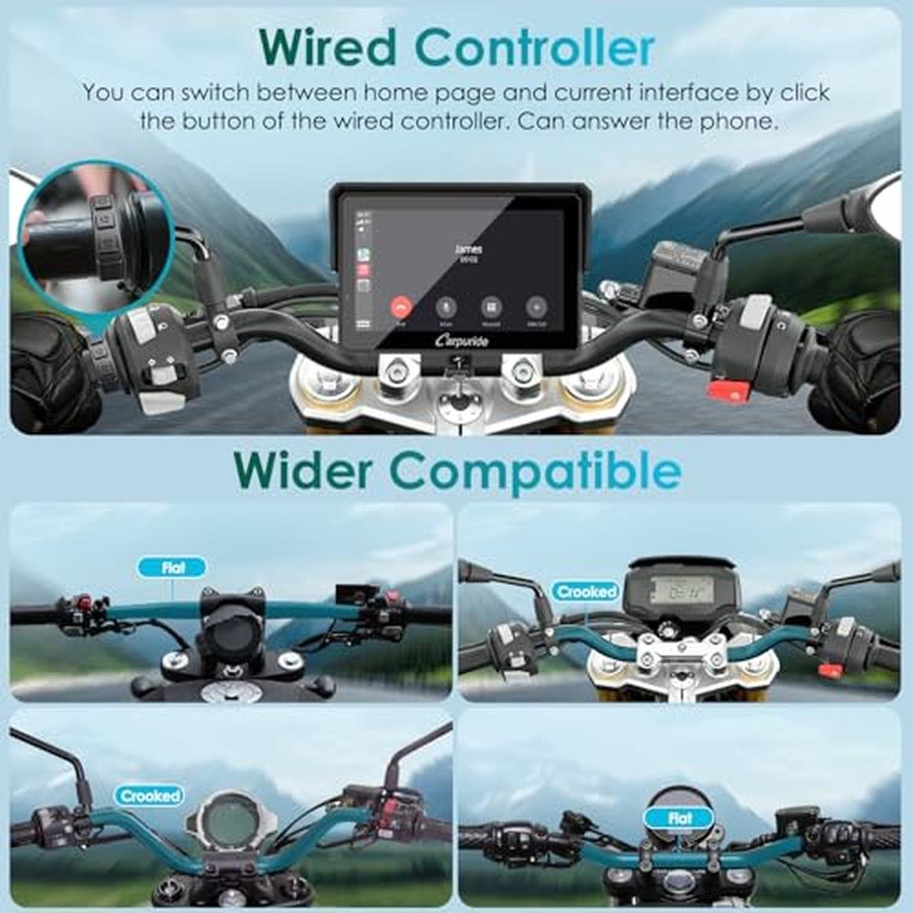 Carpuride W502S Pro: Premium Motorcycle GPS with Wireless – Packaging