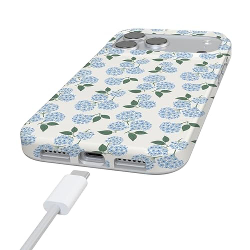 Casely iPhone 17 Pro Case: Nantucket Cottage Blue Hydrangea – Packaging