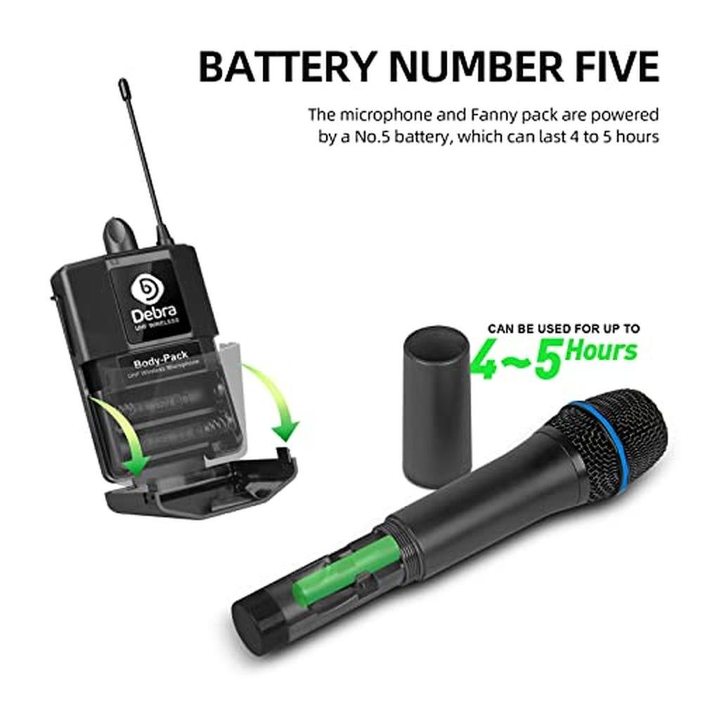 Debra Audio: AU200 Pro UHF 2-Channel Wireless Microphone – Packaging