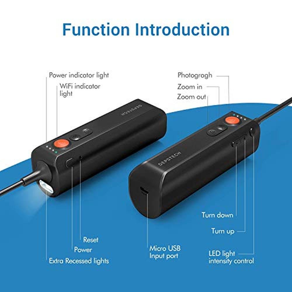 Camera Depstech: Depstech WiFi Endoscope 8.0MP HD – Packaging