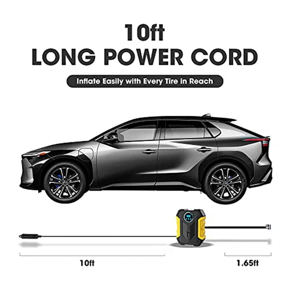 Digital Air Compressor: Premium Portable Tire Inflator with – Packaging