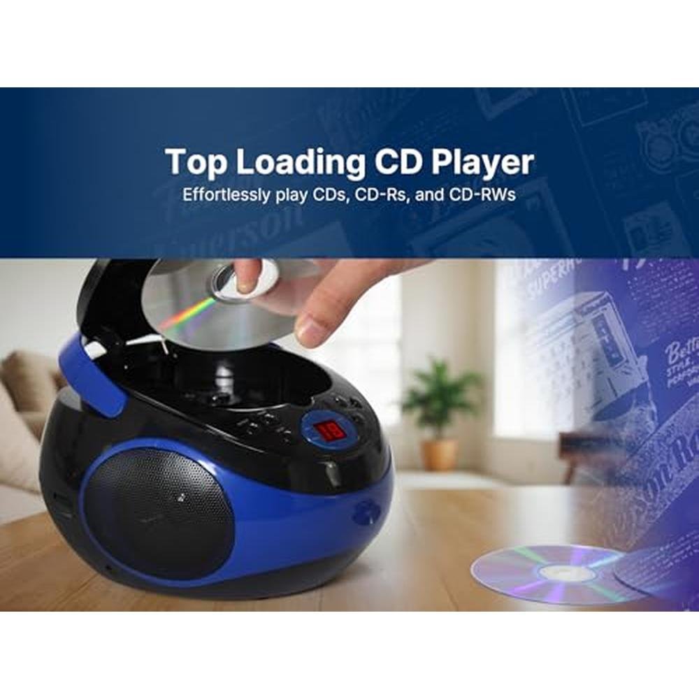 Emerson EPB-3000 Portable CD Player with AM/FM Radio – Packaging
