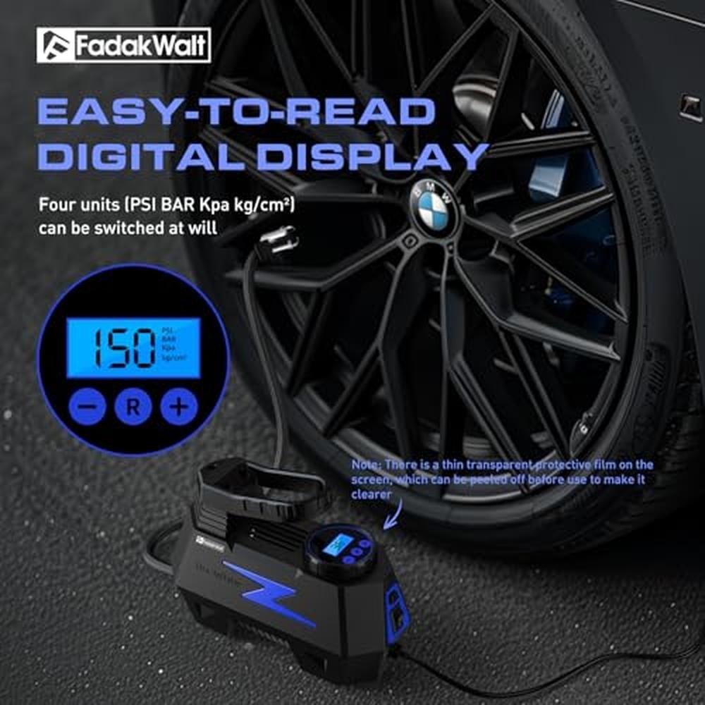 Tire Inflator: FADAKWALT Portable Air Compressor DC 12V – Packaging