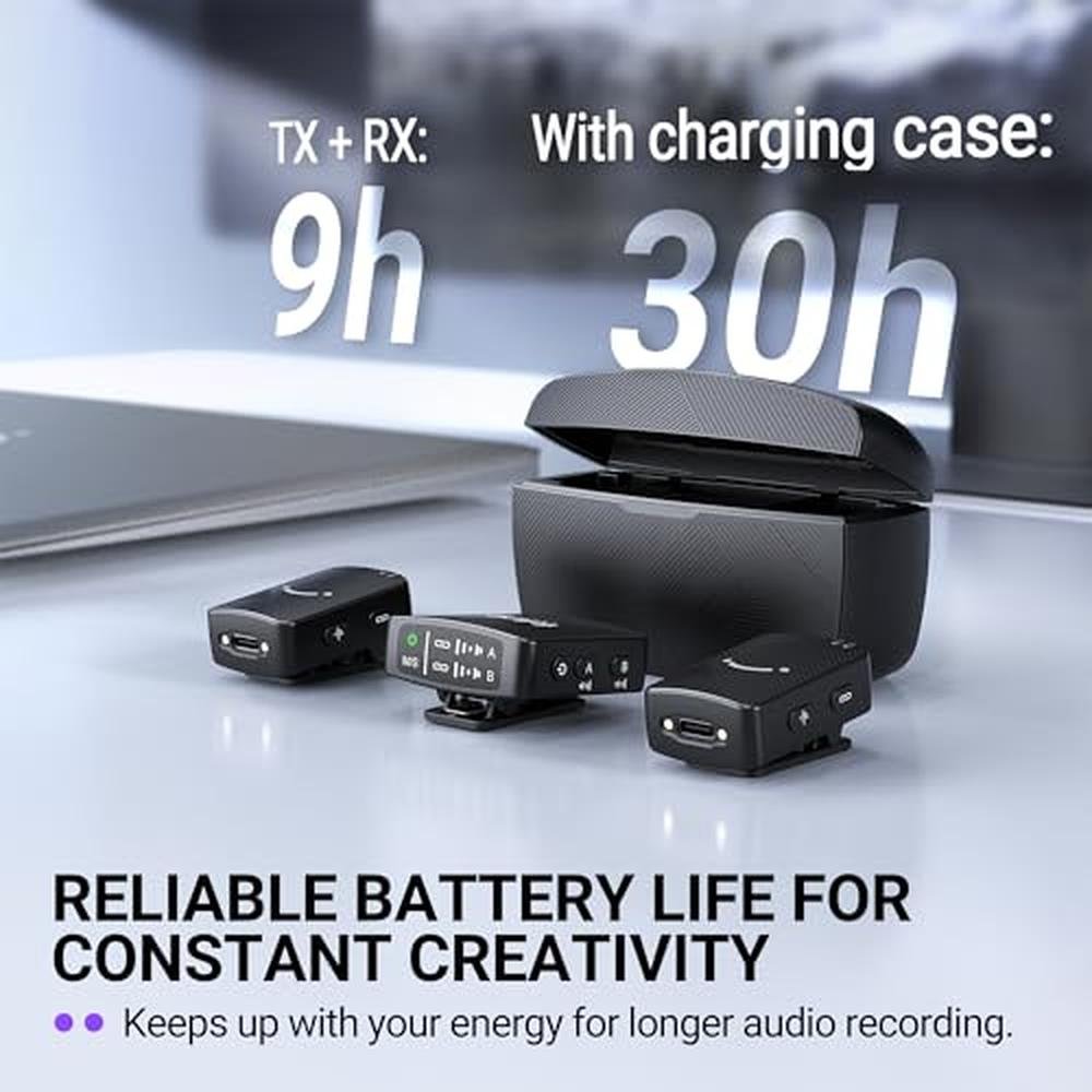 Microphone FIFINE: FIFINE M9 Wireless Lavalier Microphone – Packaging