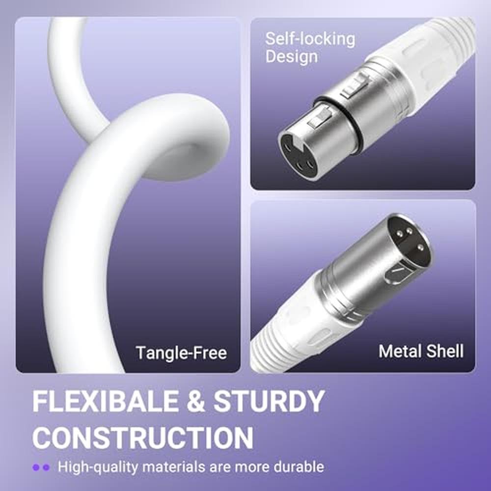 XLR Cable: FIFINE 5.9ft Balanced 3-Pin Microphone Cable – Packaging