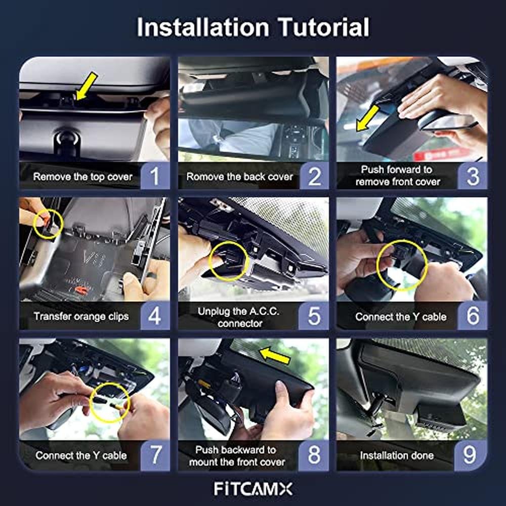 Fitcamx 4K Dash Cam Suitable for Toyota Tacoma & Hybrid – Packaging