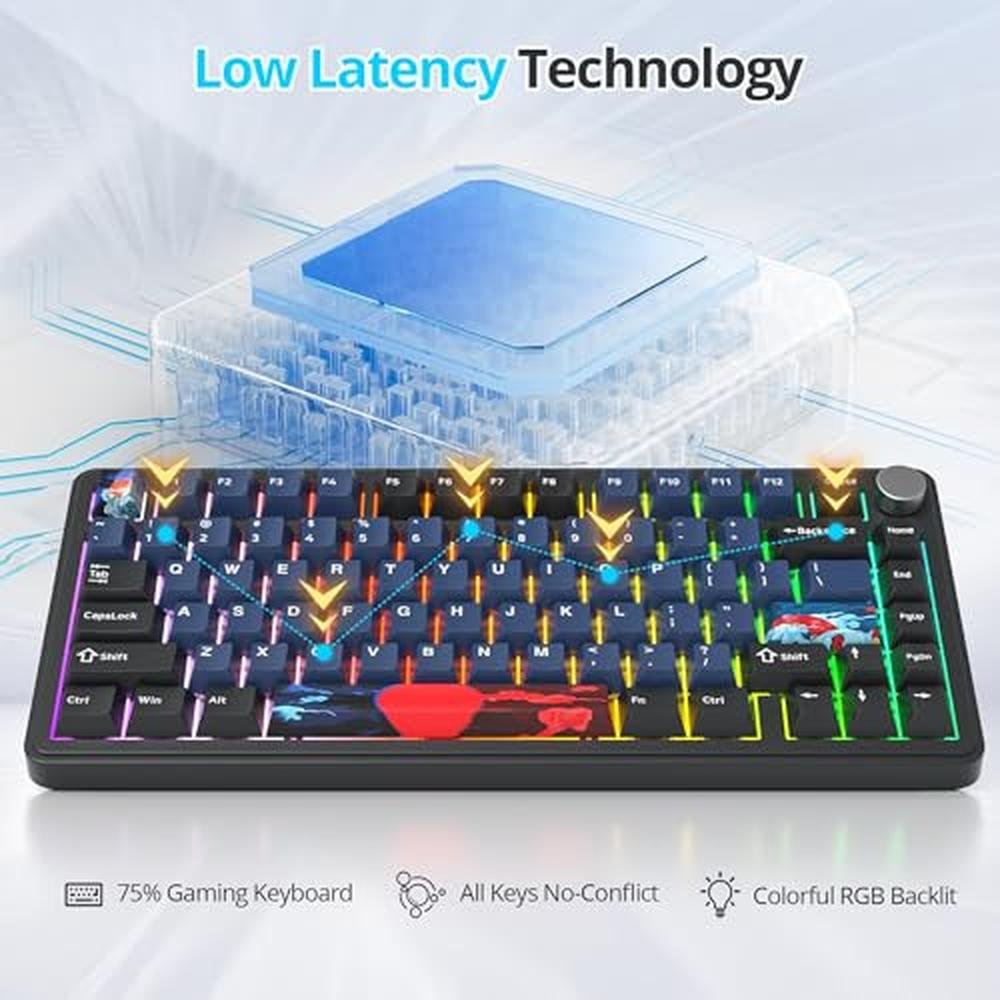 Fogruaden M75 Wireless Creamy 75% Mechanical Gaming Keyboard – Packaging