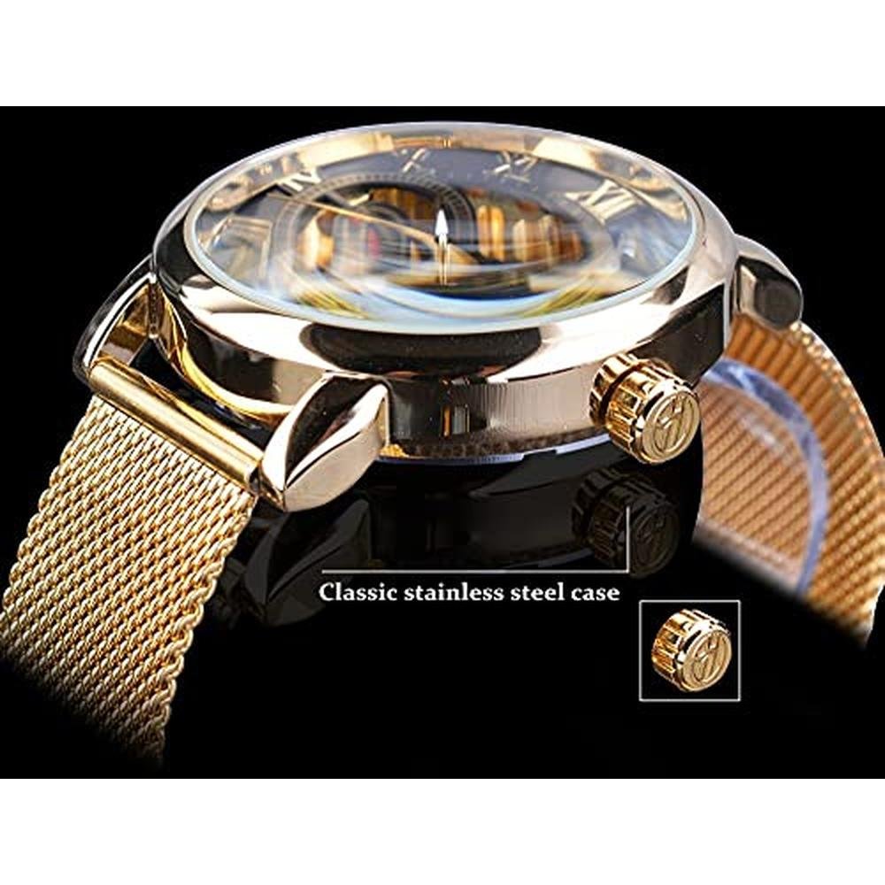 Watch Men: FORSINING Men's Skeleton Steampunk Mechanical – Packaging