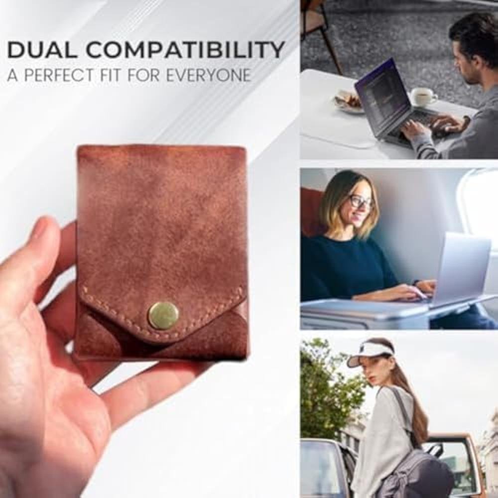 Leather Wallet: GDSAFS Vintage Handmade Compact Leather – Packaging