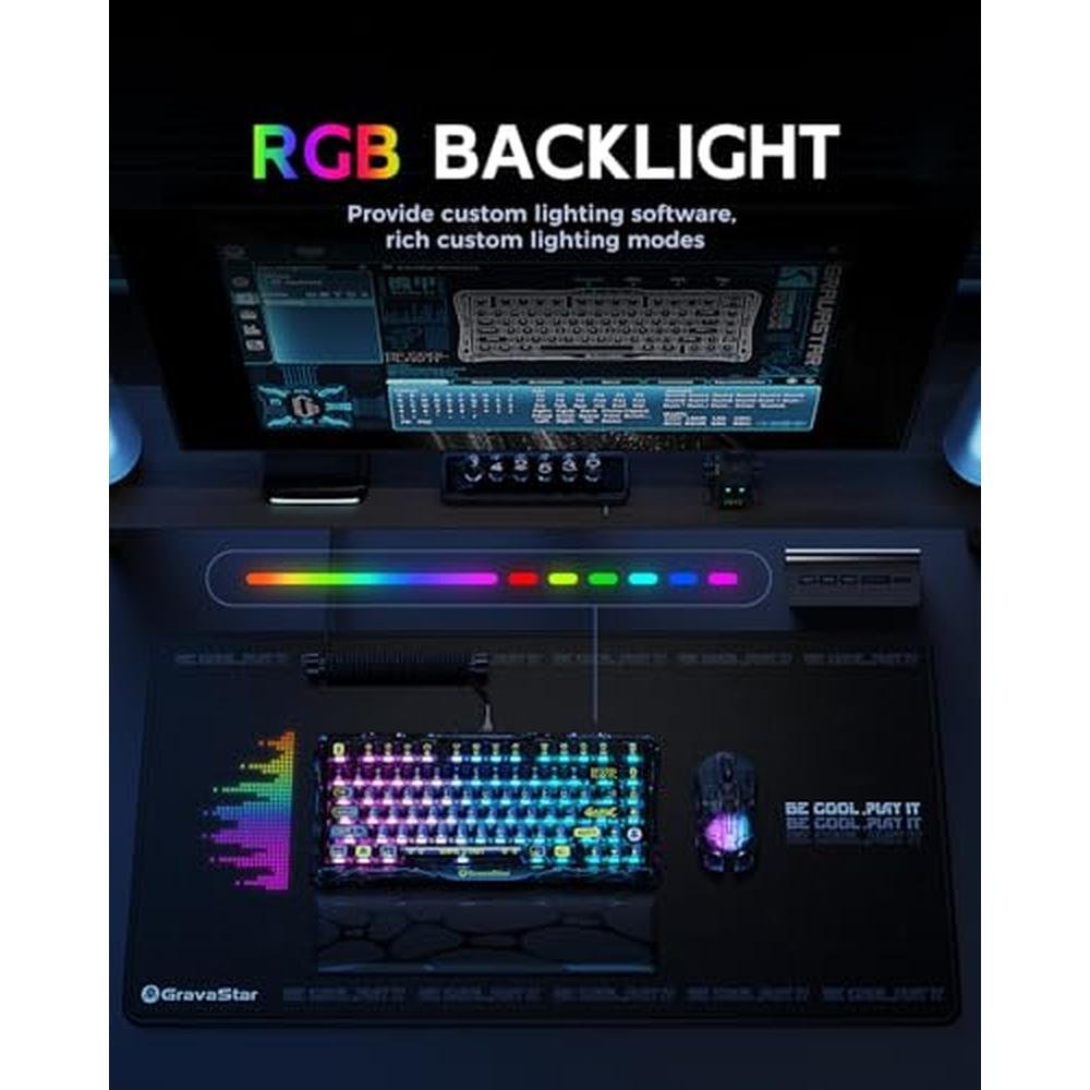 Gaming Keyboard: GravaStar Mercury K1 Lite 75% – Packaging