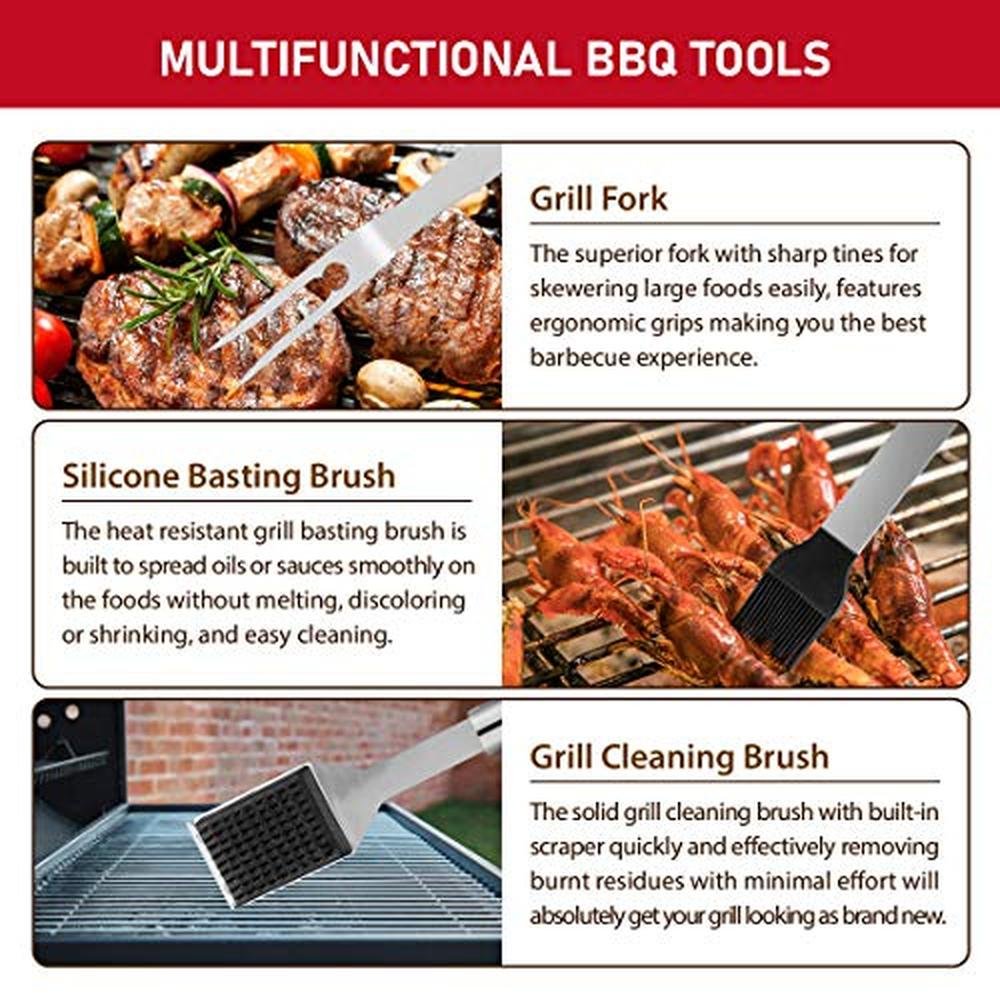 Grill Set: Hussar 34PCS BBQ Grill Tools Set Stainless Steel – Packaging