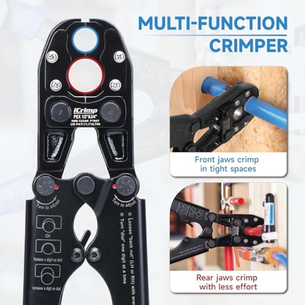 iCrimp Tool: iCrimp Pex Pipe Crimping Tool with Convertible – Packaging