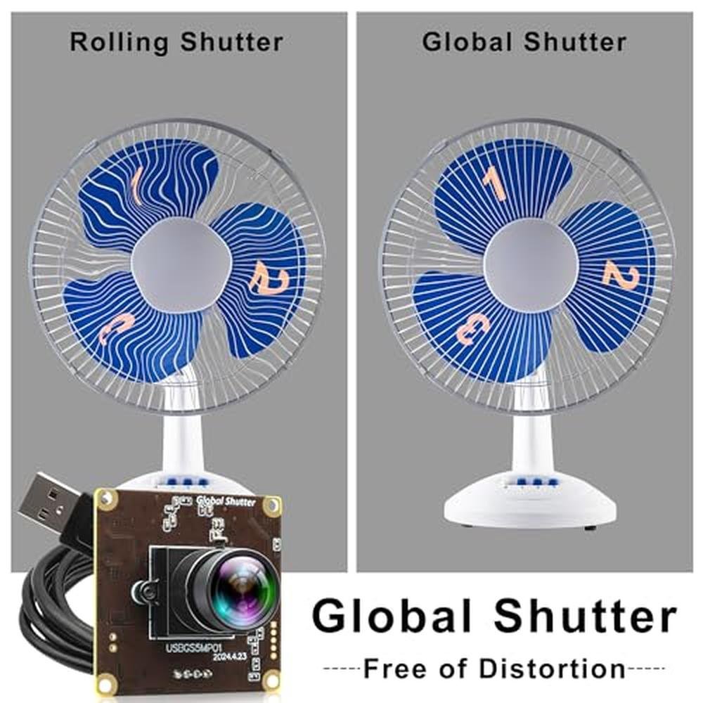 IFWATER USB Camera: Global Shutter 50fps High-Speed Webcam – Packaging