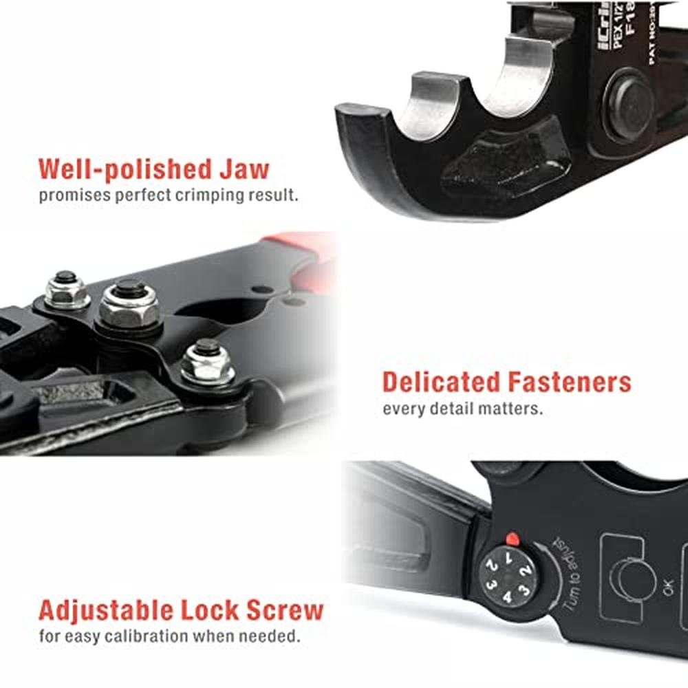 IWISS PEX Crimp Tool: IWISS iCrimp 13-inch Combo PEX Crimper – Packaging