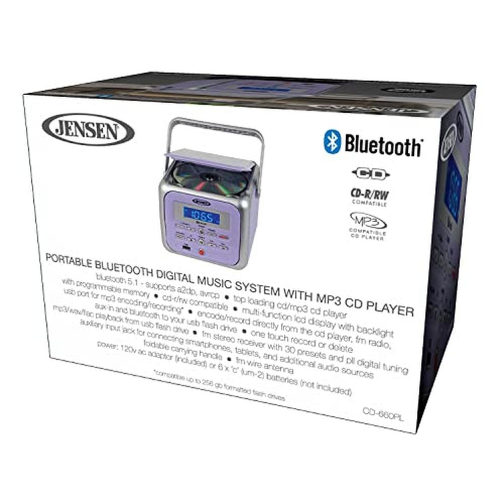 Jensen CD-660 Portable Stereo CD Player Boombox with – Packaging