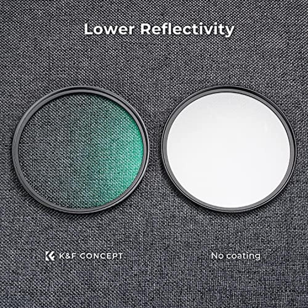K&F CONCEPT 40.5mm Black Diffusion 1/4 Filter Mist – Packaging