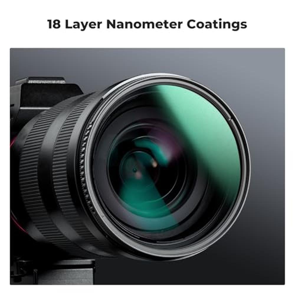 K&F CONCEPT 40.5mm Black Diffusion 1/4 Filter + Lens Cap – In Use