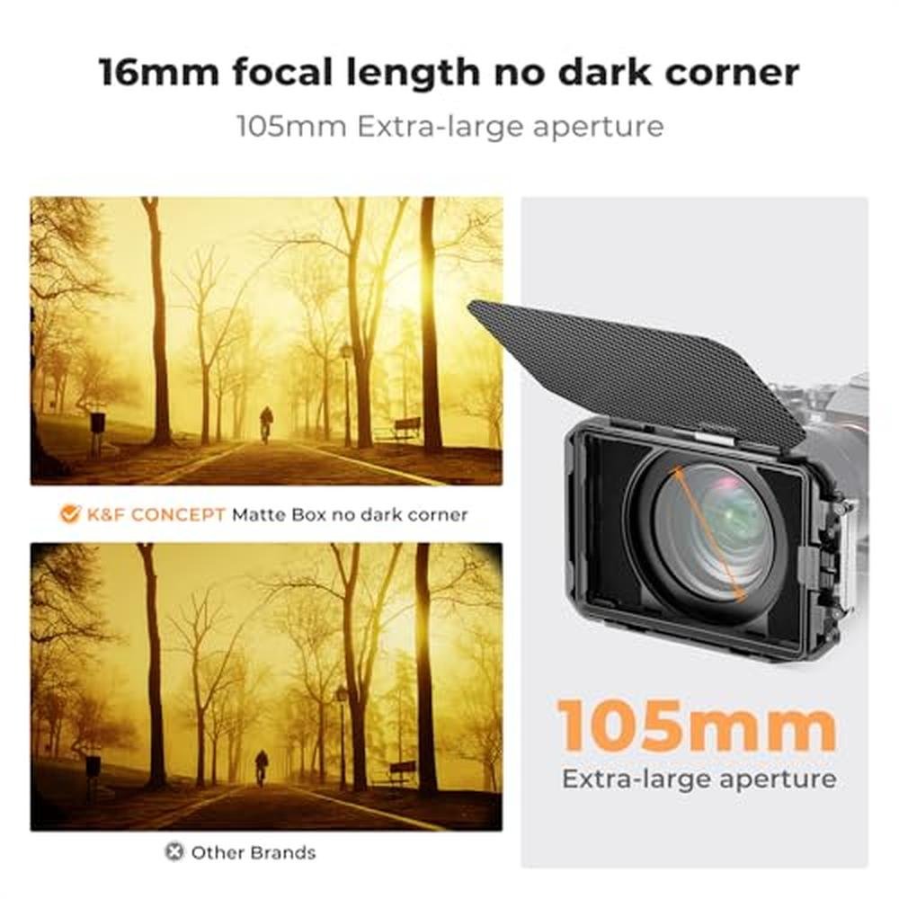 K&F CONCEPT Matte Box: DSLR Camera Matte Box with Carbon – Packaging