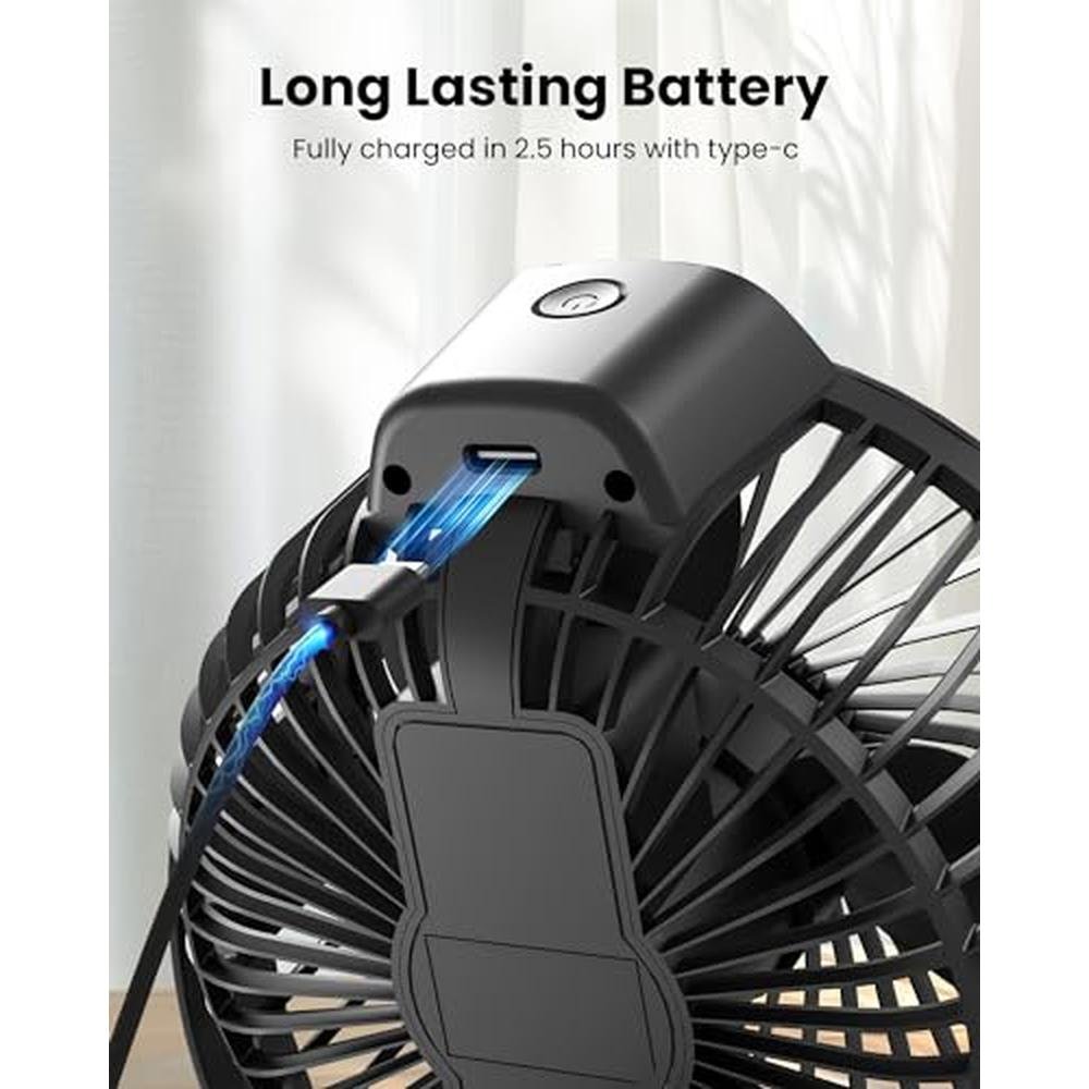 Koonie Fan: Koonie Portable Clip-On Fan Small Rechargeable – Packaging