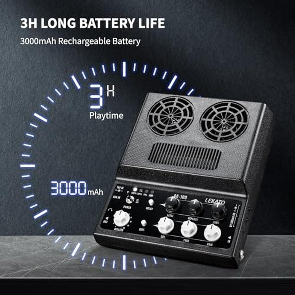 LEKATO Electric Guitar Amp: Rechargeable Guitar Amp 20W – Packaging
