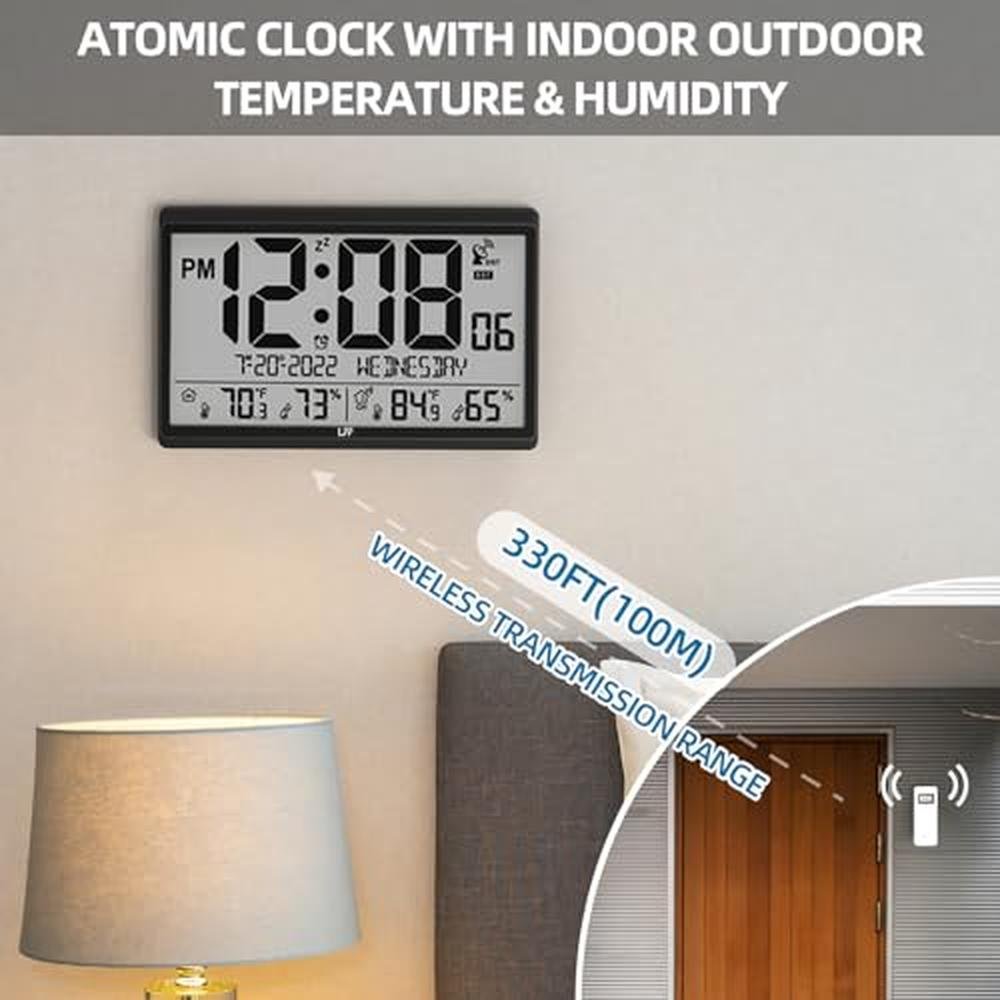 Atomic Clock: LFF Battery Operated Atomic Wall Clock with – Packaging