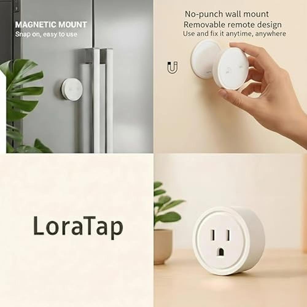 LoraTap Mini Remote Control Outlet Plug Adapter – Packaging