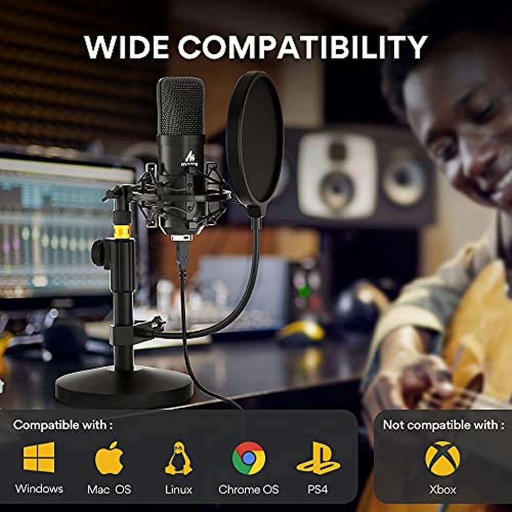 MAONO USB Microphone Kit 192KHZ/24BIT AU-A04T PC Condenser – Packaging