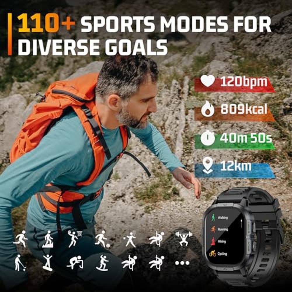 Military Watches: Tactical Smart Watch for Men with 2.06 – Packaging