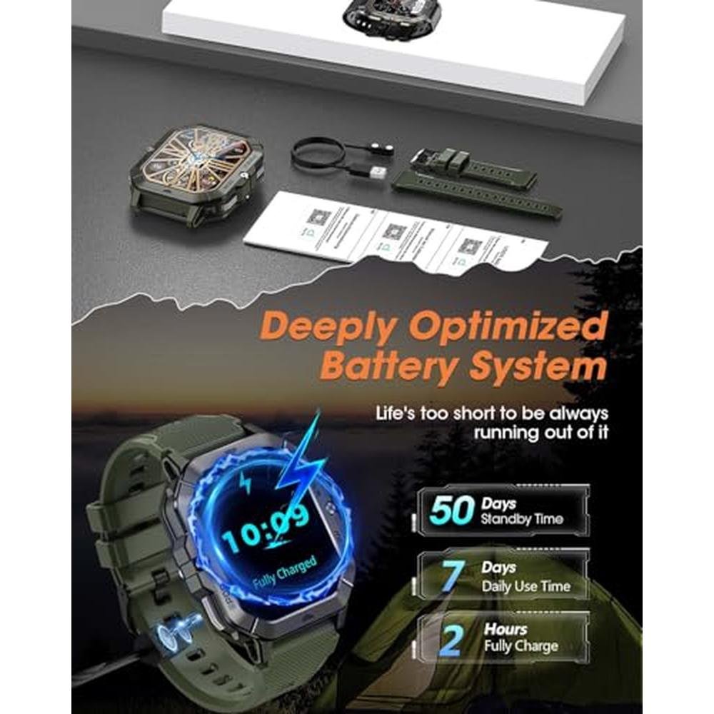 Military Smart Watches for Men – Packaging