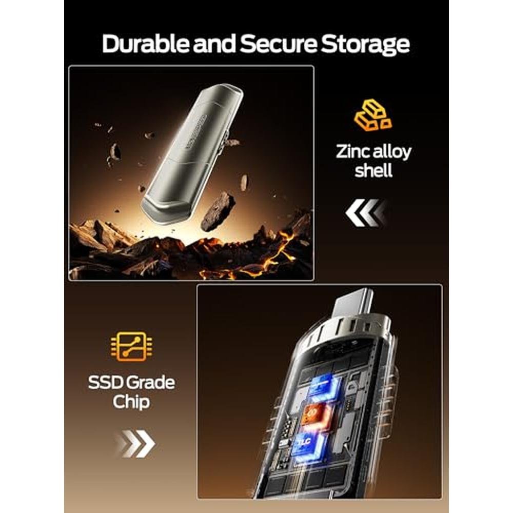 External Drive: MOVE SPEED 256GB USB 3.2 Gen2 – Packaging