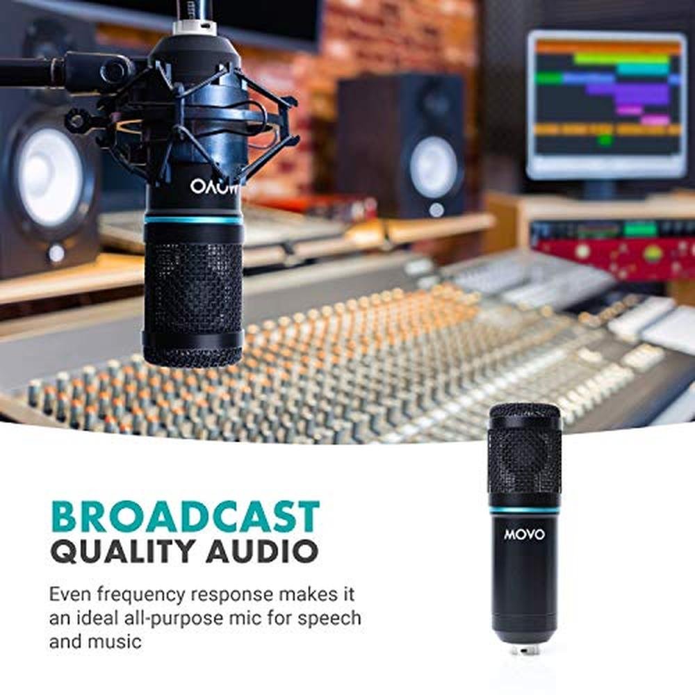 Movo PC-M6 Universal Cardioid Condenser Microphone with XLR – Packaging