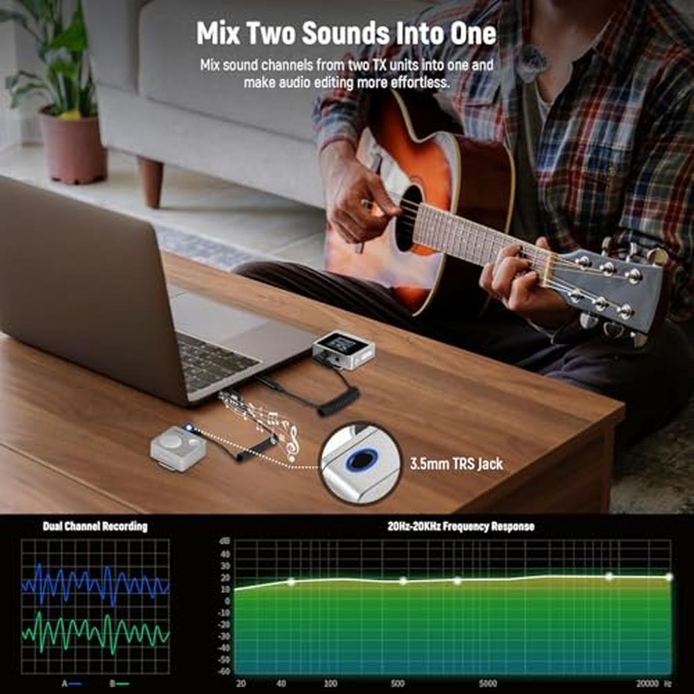 Neewer CM31 Wireless Lavalier Microphone with 8GB Storage – Packaging